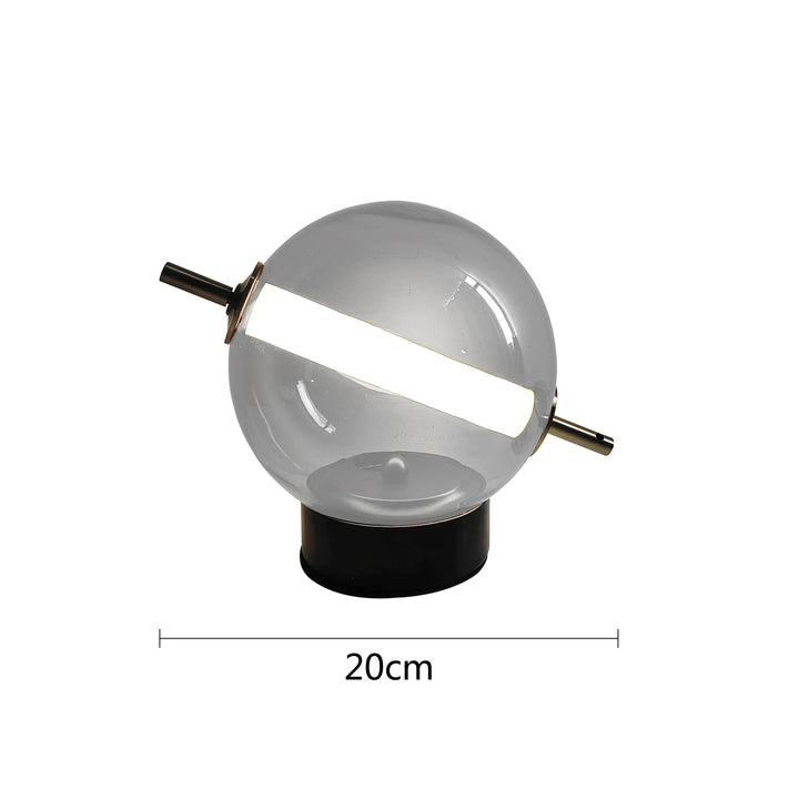 Luvikno | Retro Glass Bordlampe med Varme Glød - Tidøs Eleganse