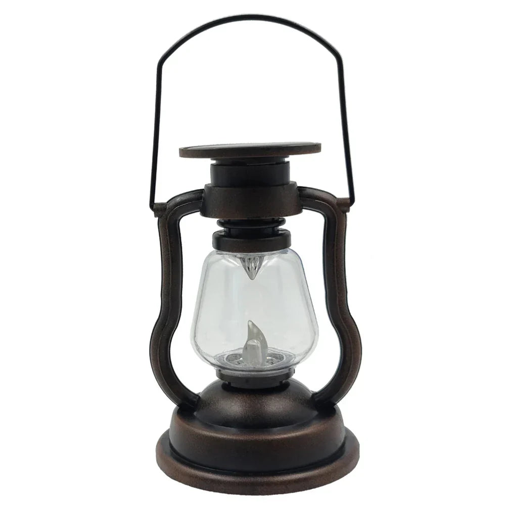 Retro Kerosene Lampe Decor for Hage og Utendørs, Vintage Lyslanterne med LED lys | Luvikno