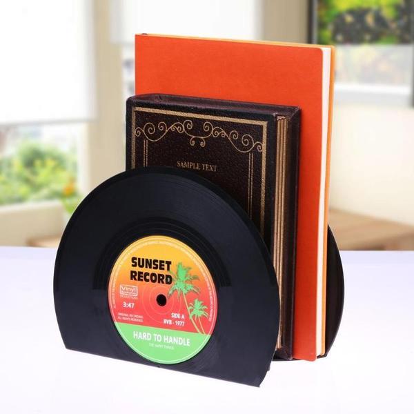 Retro Vinyl Record Bookends | Luvikno