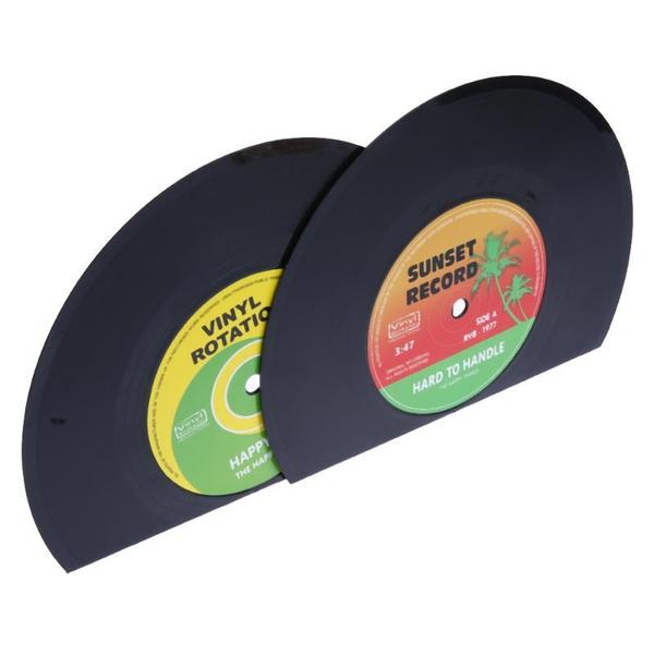 Retro Vinyl Record Bookends | Luvikno