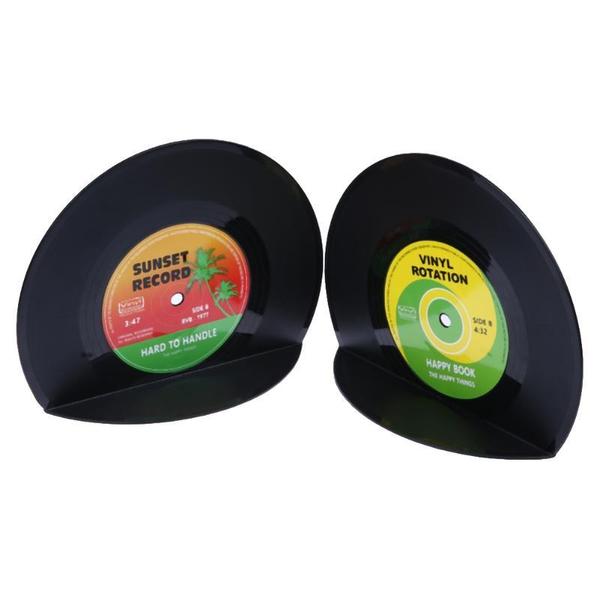 Retro Vinyl Record Bookends | Luvikno