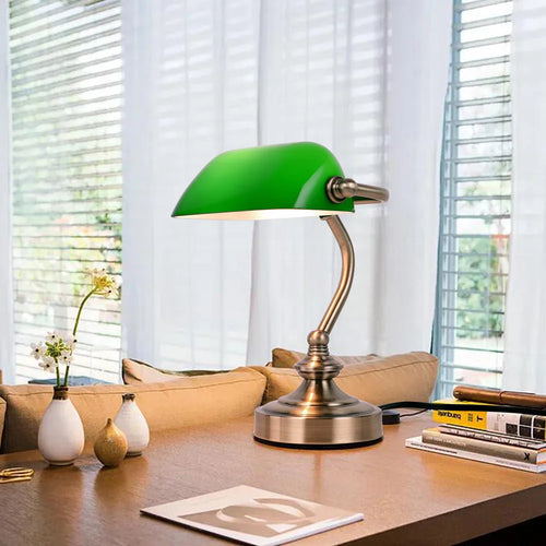 Luvikno | Retro Mini Skrivebordslampe NostalGlow – Kompakt Eleganse