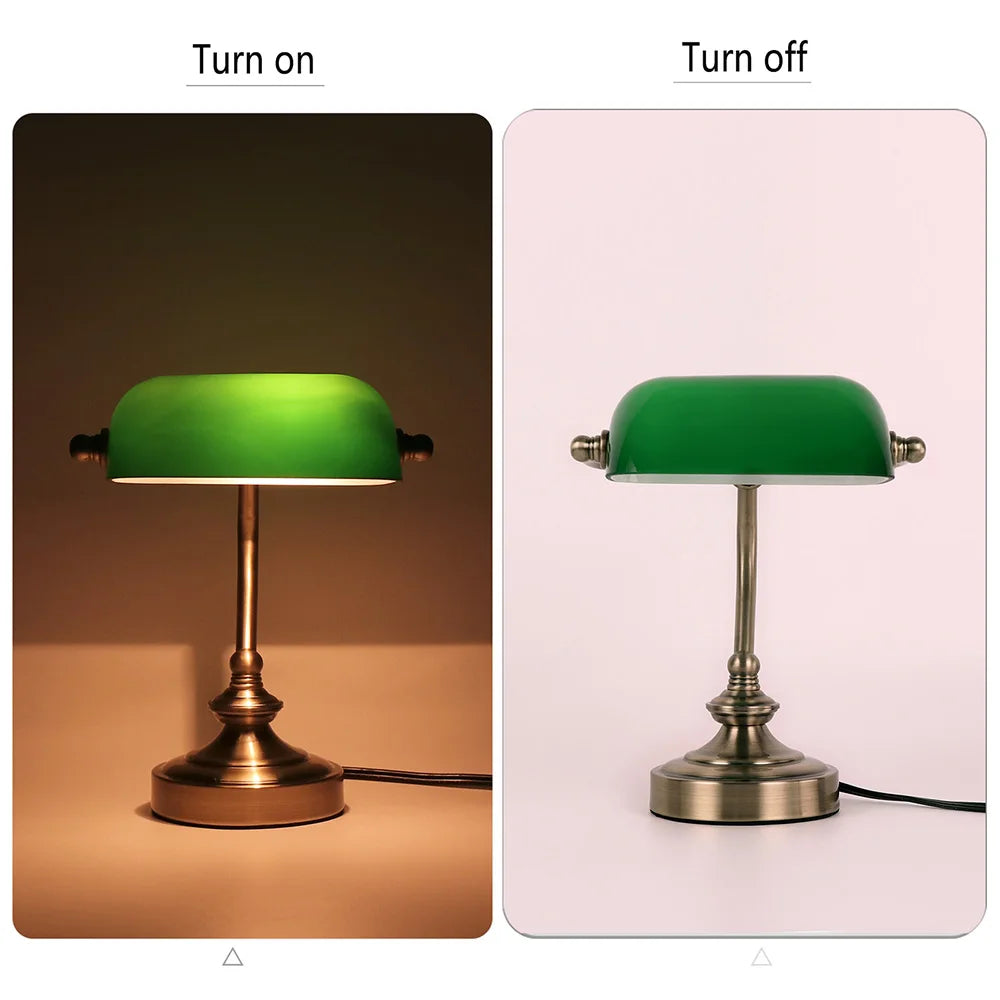 Luvikno | Retro Mini Skrivebordslampe NostalGlow – Kompakt Eleganse