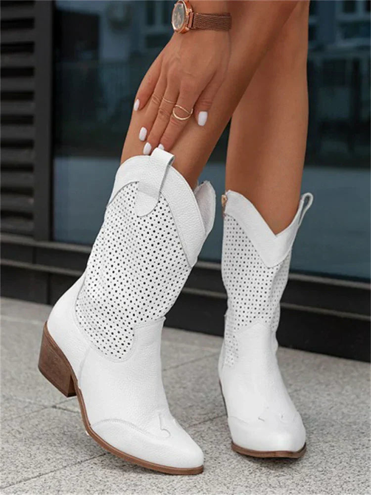 Luvik | Stilige cowboyboots med glidelås