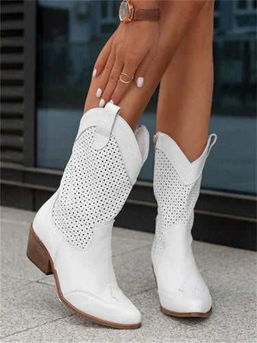 Luvik | Stilige cowboyboots med glidelås