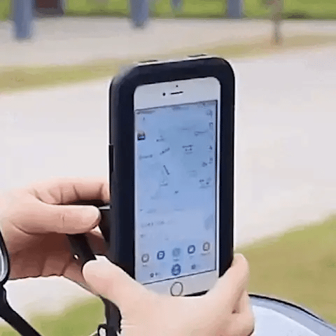 Luvikno | SafeRide Vanntett Smartphone Holder – 360° Rotasjon for Sykkel og Regnvær