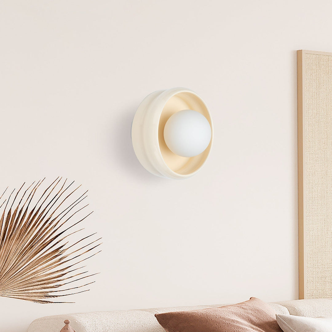 Rund Keramisk Vegglampe - Circo | Luvikno