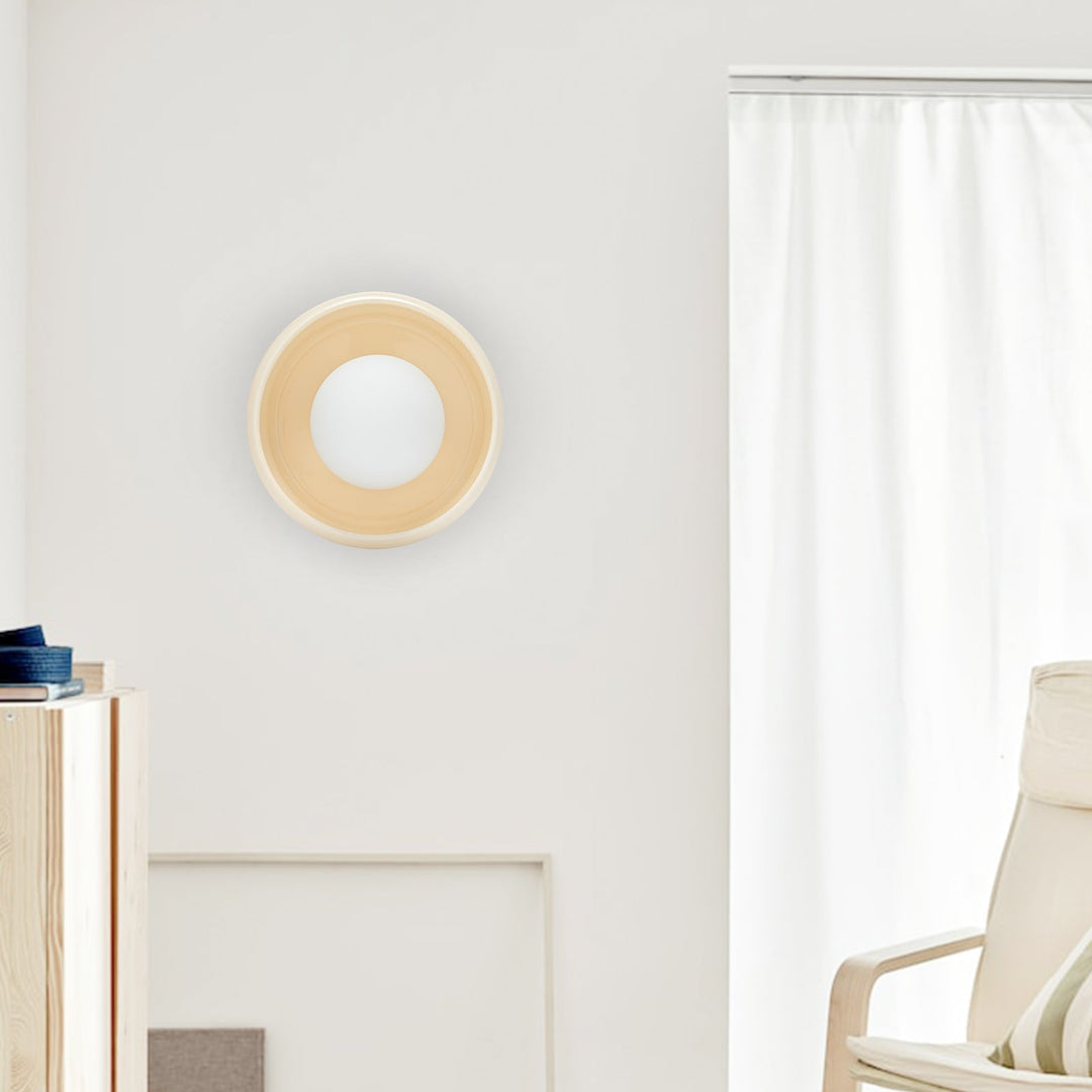 Rund Keramisk Vegglampe - Circo | Luvikno