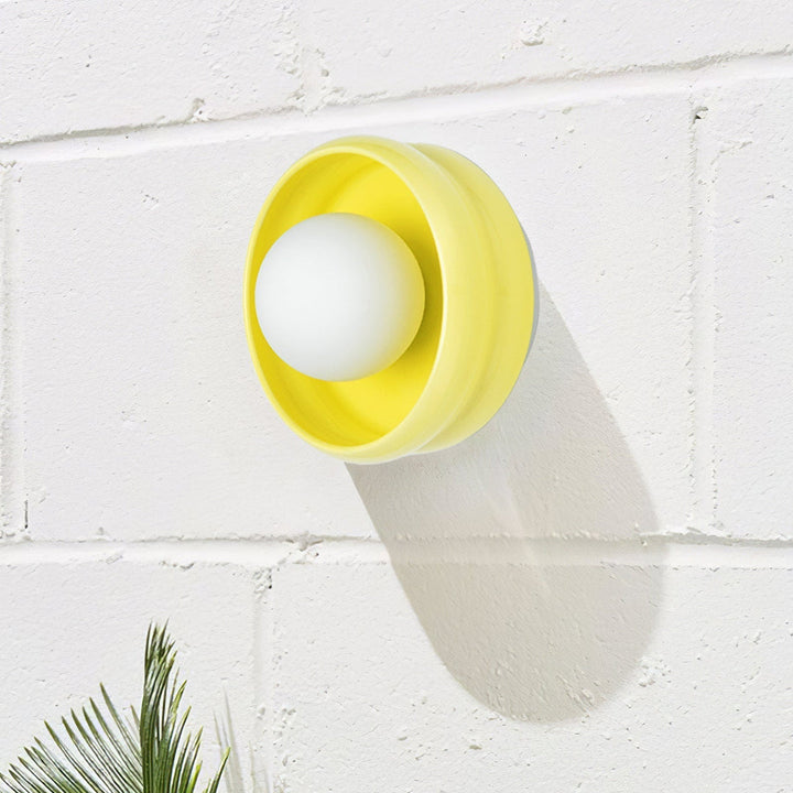 Rund Keramisk Vegglampe - Circo | Luvikno