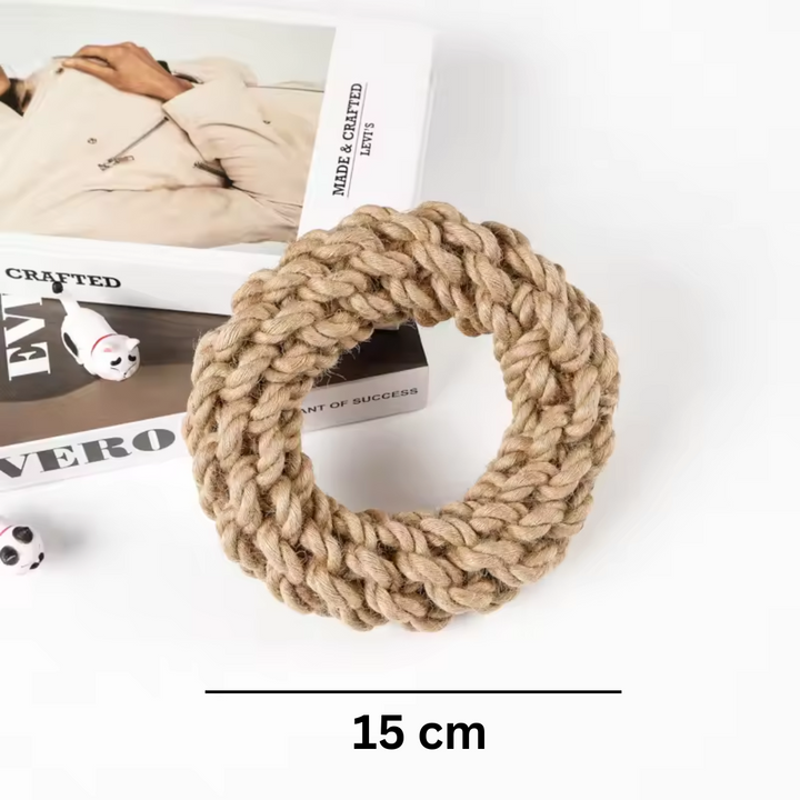 Robust bomull chew ring for hunder Luvikno
