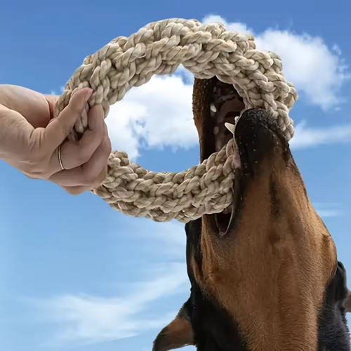 Robust bomull chew ring for hunder Luvikno