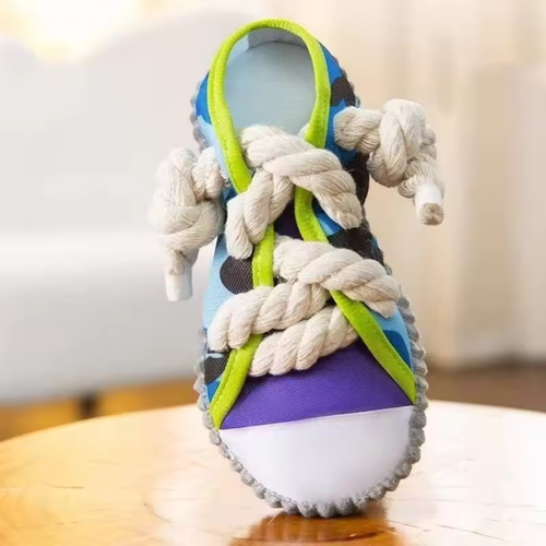 Robust hundelekene sneakers med tau og squeak-funksjon Luvikno