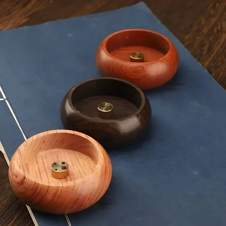 Rund Solid Tre Røkelse Disk | Luvikno