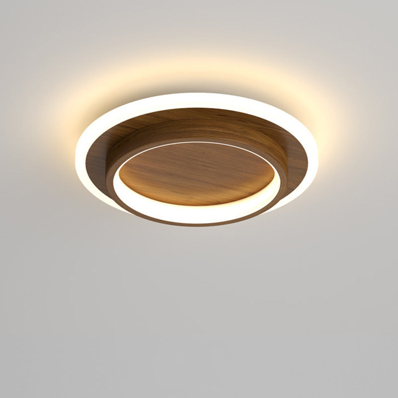 Rund Metall Akryl LED Taklampe | Luvikno