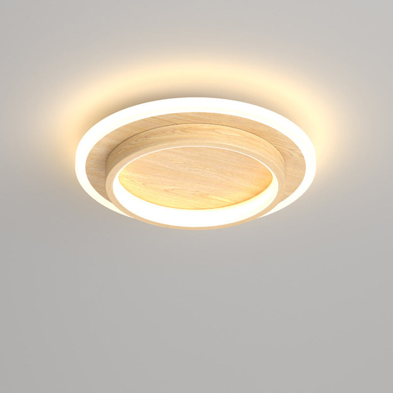 Rund Metall Akryl LED Taklampe | Luvikno