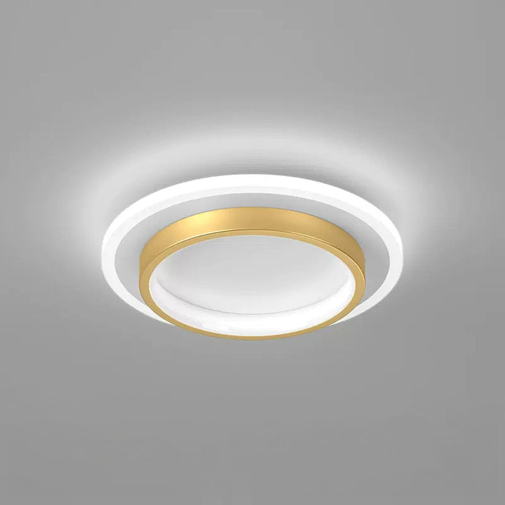 Rund Metall Akryl LED Taklampe | Luvikno