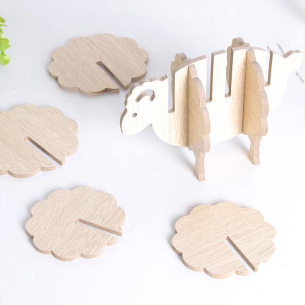 Rustikke Sau Cooperative Coaster (Sett av 6) | Luvikno