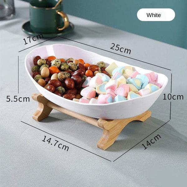 Rustikk Tier Plate Tre Stativ Med Tallerkener (Ulike Design & Farger) | Luvikno