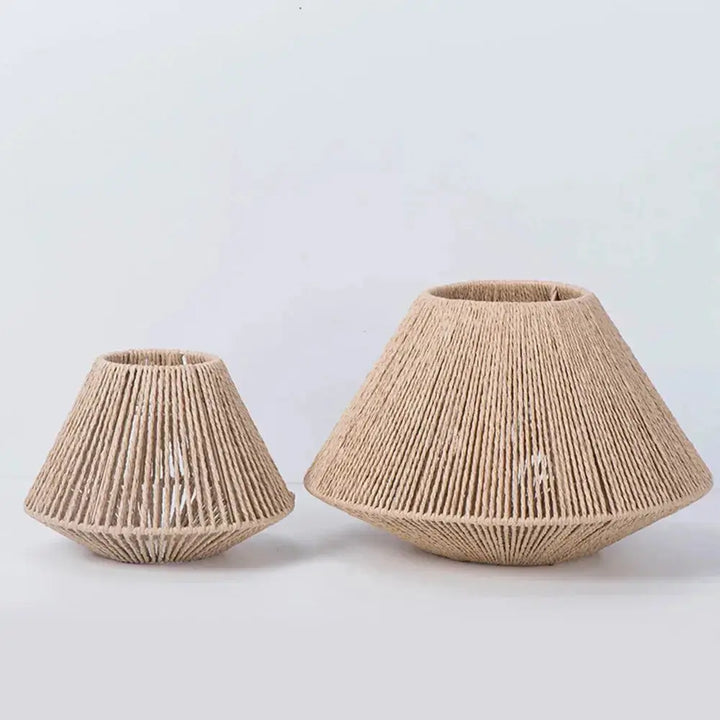Luvikno | Elegant Rattan Pendellampe – Rustikk Geometrisk Belysning for Ethvert Rom
