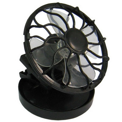 Mini Portable Clip-on Solar Power Cell Travel Cooling Cool Fan(Black) | Luvikno
