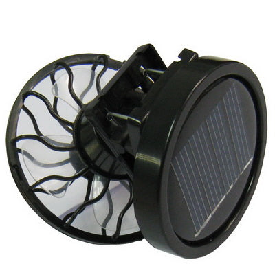 Mini Portable Clip-on Solar Power Cell Travel Cooling Cool Fan(Black) | Luvikno