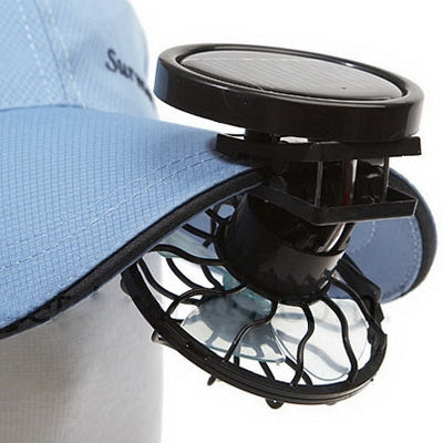 Mini Portable Clip-on Solar Power Cell Travel Cooling Cool Fan(Black) | Luvikno