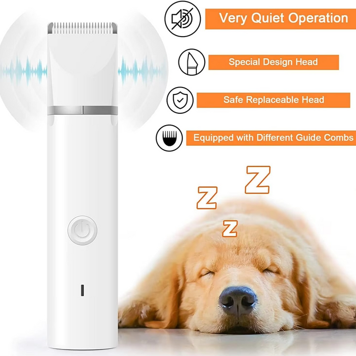 Ultimate Pet Grooming Kit: Stille hårklipper, neglegrinder og poterklipper Luvikno