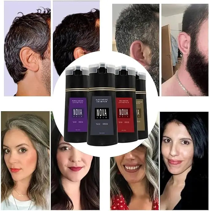 Luvikno | NovaHair Instant Dye Shampoo – Rask fargeoppfriskning for håret