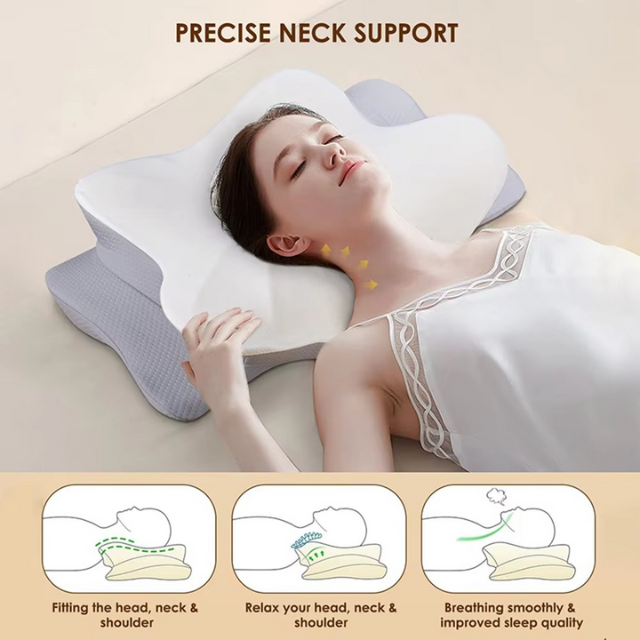 Ergonomisk Cervical Minne Skumpute for Nakke- og Skulderstøtte Luvikno