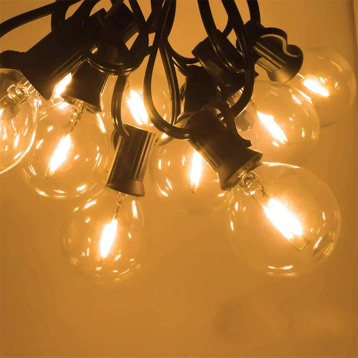 Luvikno | G40 lyspærer, E12, 5 V, 110 V, 220 V, 1 W, plastglobelyspærer, lyskilder, for innendørs og utendørs bruk, terrasse, hjem, hage, dekorasjon, varm hvit