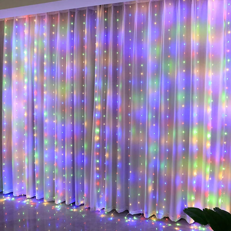 LED gardinlys – USB-kontrollerte lyslenker for vindu- og romdekorasjon | Luvikno