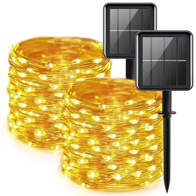 Fortryllet Solar LED Hagebelysning – Kobbertråd Luvikno