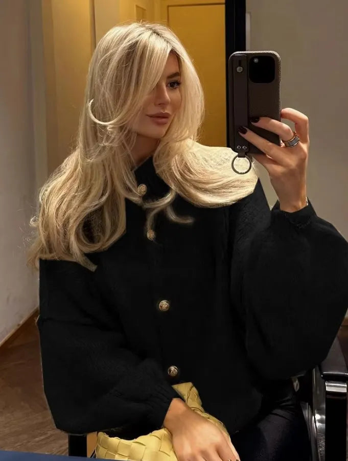 Luvik | Tyylikäs Ylihinnoiteltu Villa-cardigan Naisille