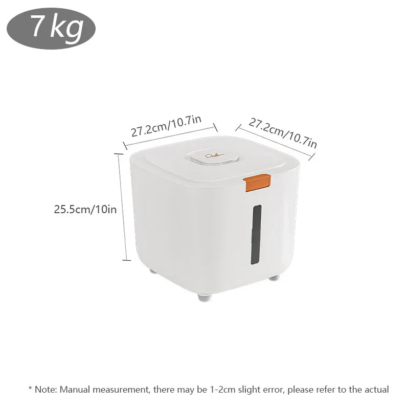 Luvikno | TrockenFutterPro Fôrbeholder for hunder og katter | Lufttett & Fuktighetsbestandig | 3–7kg Lagring | Uten lukt