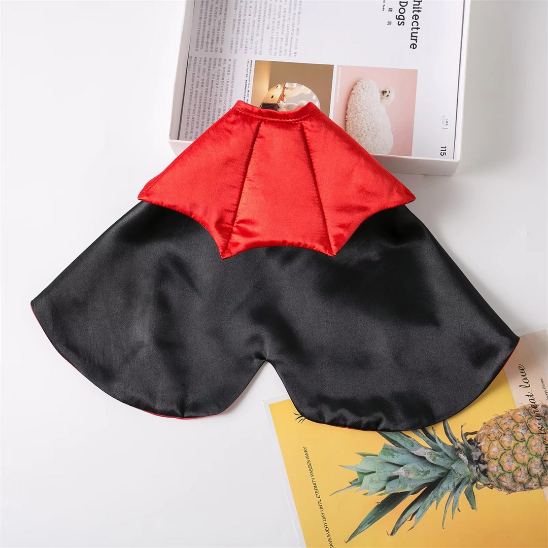 Halloween Cape Kostyme for Katter og Små Hunder – Myk Kappe for Kjæledyr Cosplay og Høytidsfester Luvikno