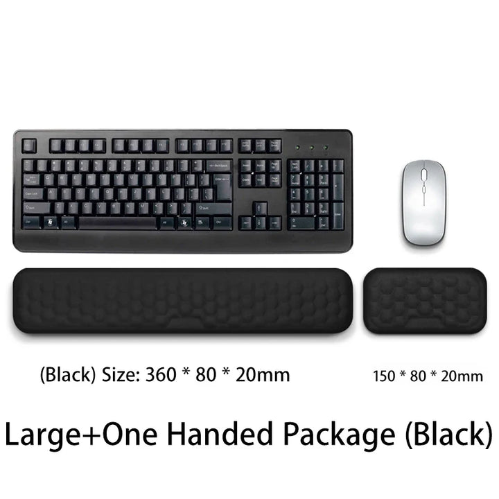 Luvikno | SilentaPad Håndleddstøtte | Ergonomisk Musmatte med Minne Skum & Massasjområde | For PC, Laptop & Gaming