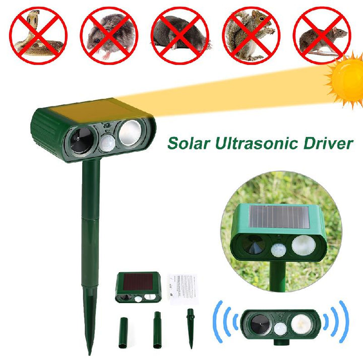 Solcel-drevet ultrasonisk dyreplager | Luvikno