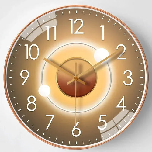 SilentTime - Digital veggklokke i klassisk stil - 8 tommers Luvikno