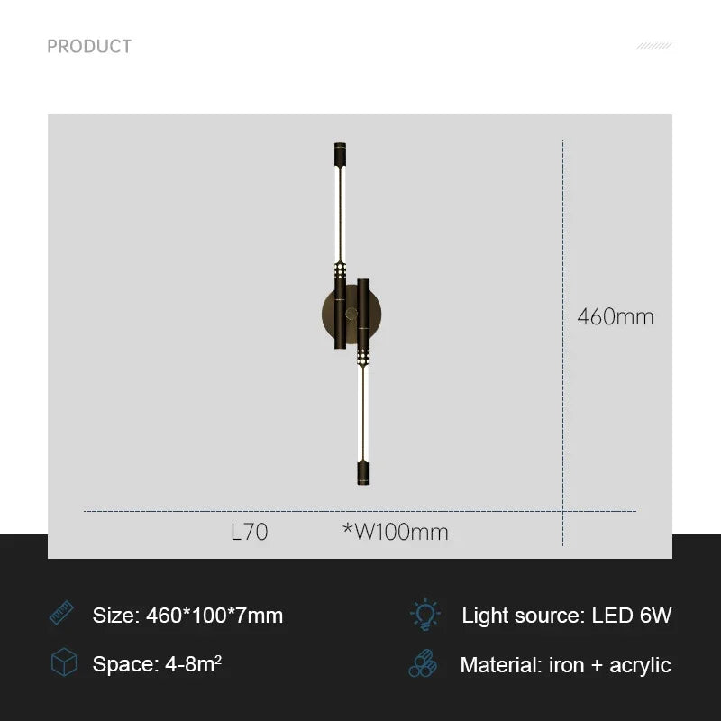 ModernLux Vegglampe – Luksuriøs LED Vegglampe for Hjemmet Luvikno
