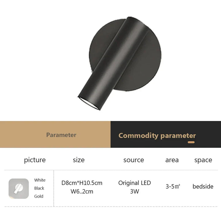 LumiNest – Elegant LED Vegglampe for Soverom & Hotell Luvikno