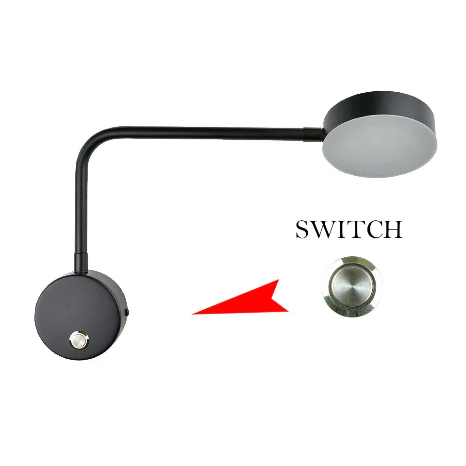 NordicGlow - Justerbar LED Vegglampe for Moderne Interiør Luvikno