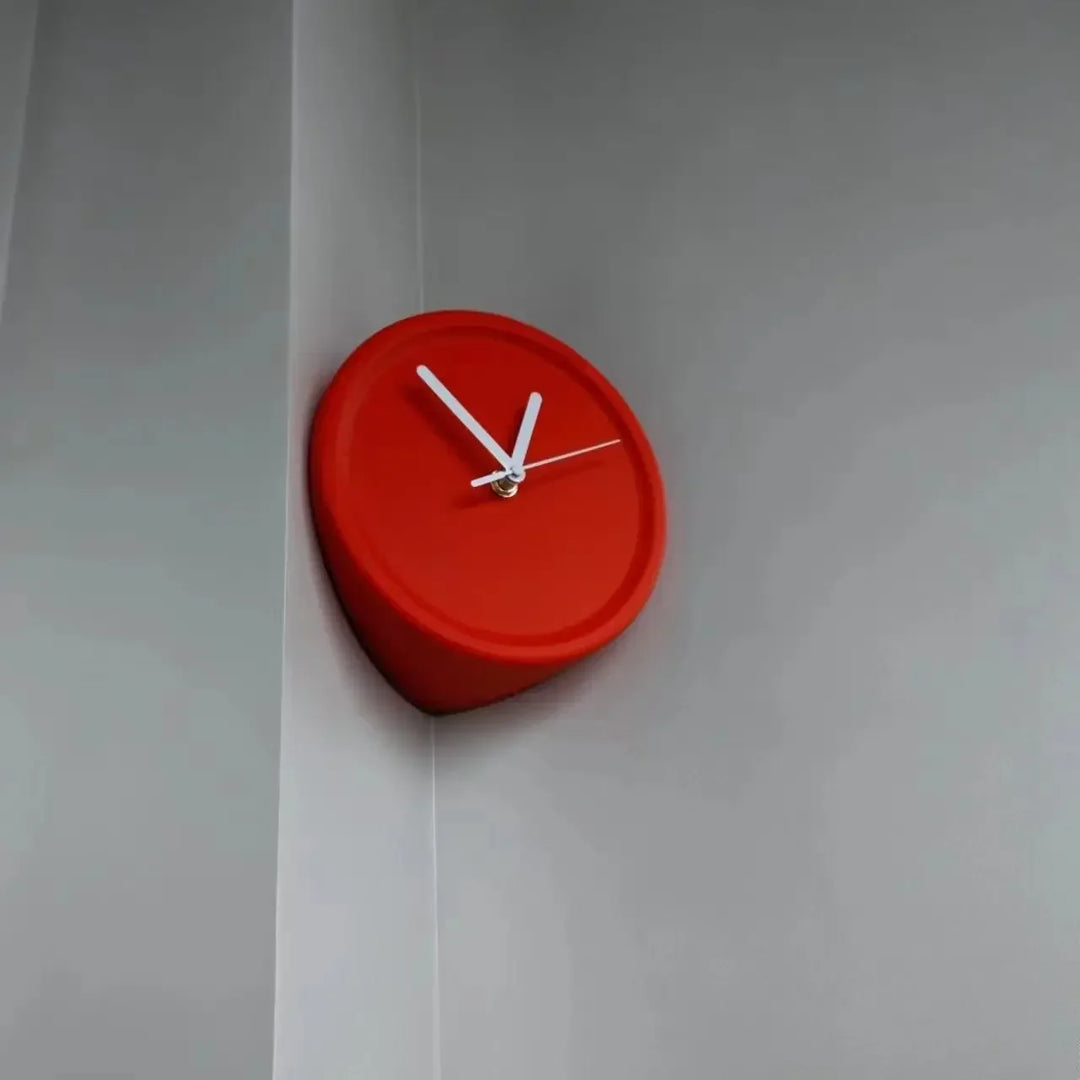 SilentCorner Klokke - Stilig Stille Veggklokke uten Boring Luvikno