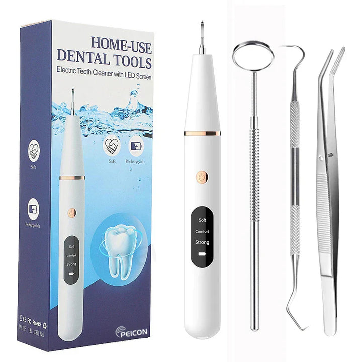 Luvikno | SmilePro Ultrasonic Tannstein Rensesystem – Effektiv Plakkfjerner for Hjemmet