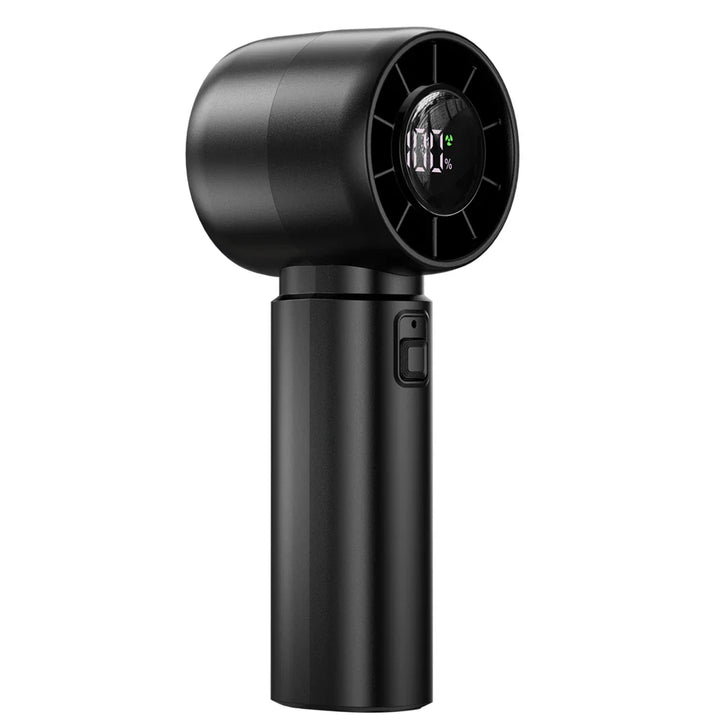 Luvikno | Venturox Mini Håndvifte med LED-skjerm | 5-hastighets turbo vifte | 4000mAh batteri | Reisevifte for strand og ferie