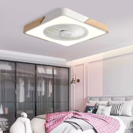 Ultra-Tynn Nordisk-Inspirert Firkantet Takvifte Lampe Luvikno