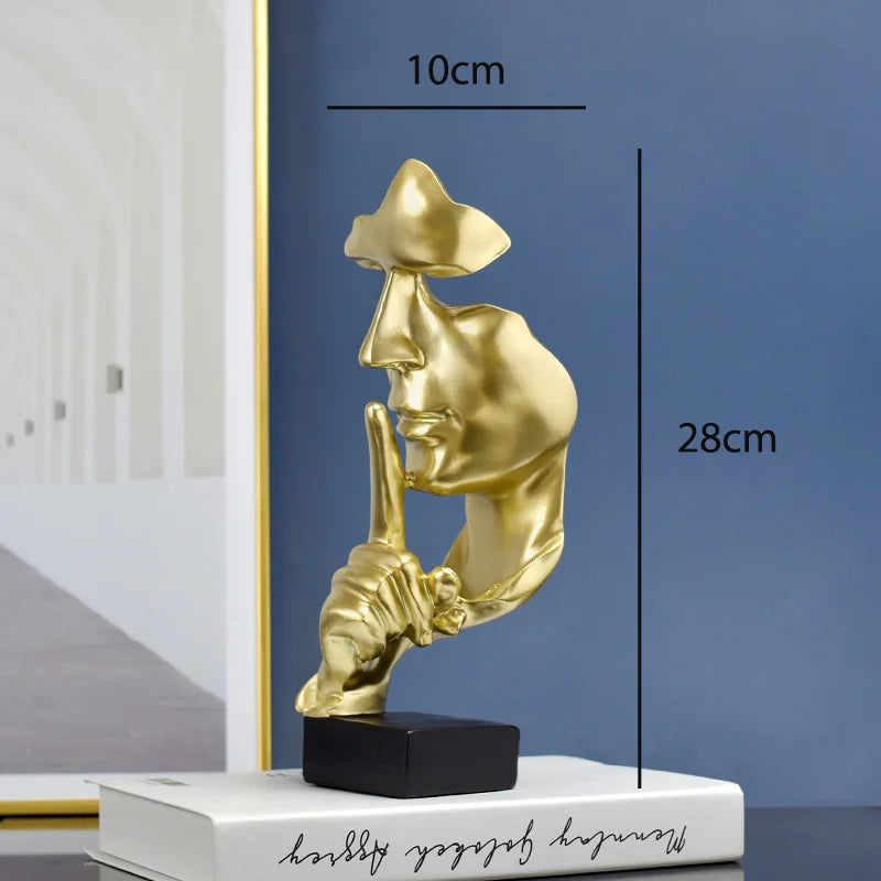 Silent Thinker Abstract Face Home Decor | Luvikno