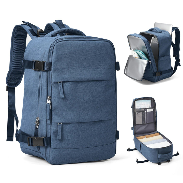 Luvikno | Reise Ryggsekk Travomate | Vanntett & Allsidig | 15.6" Laptoprom | Stor Kapasitet med Fukt-Tørr Separasjon