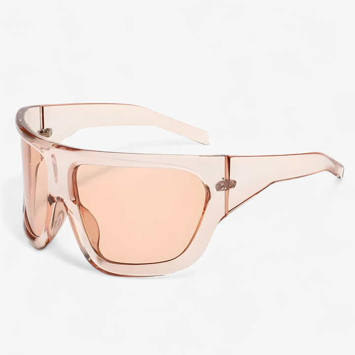 Oversized Steampunk Sports Solbriller med Wraparound Design – Ignix | Luvikno