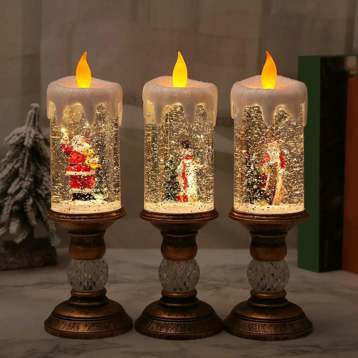 Crystal Echo Christmas Water Candle | Luvikno