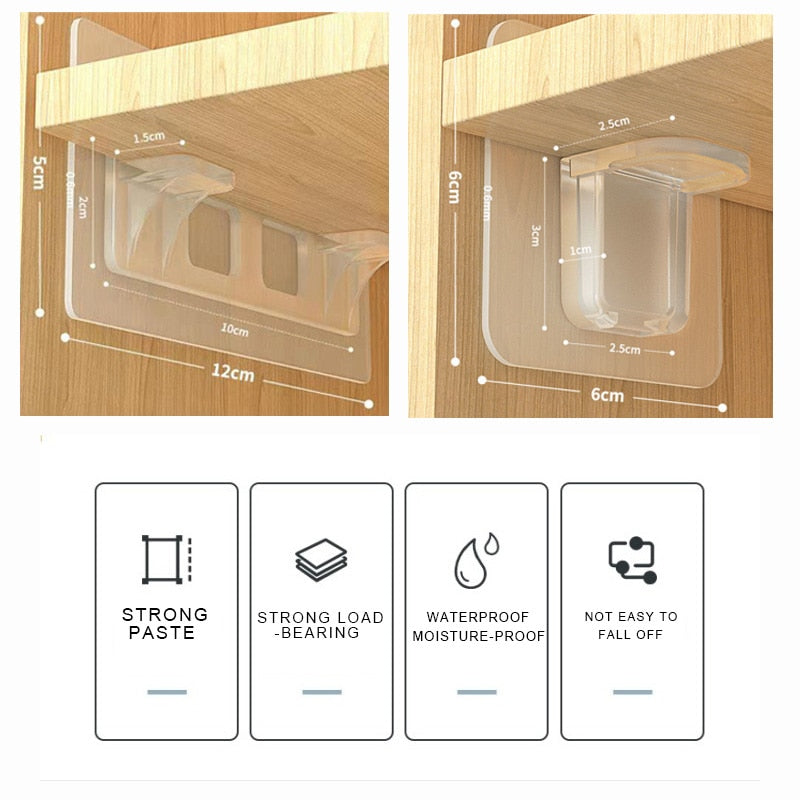 Selvheftende Closet Wizard Hylle Støtte Bracket | Luvikno